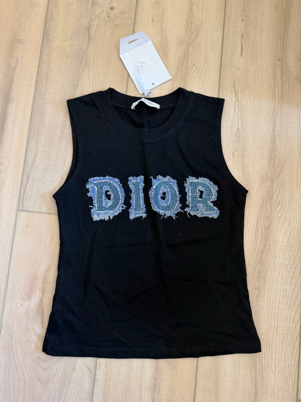 Christian Dior Black Logo Top